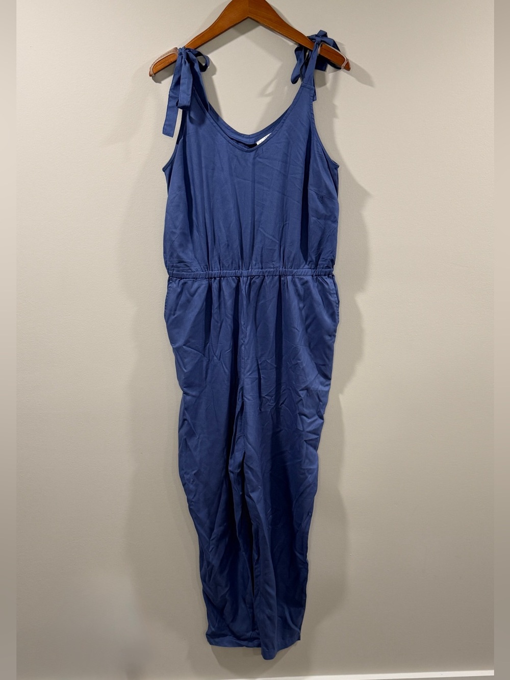 Lascana for Venus Women’s Blue Tie-Shoulder One-Piece Jumpsuit Size M